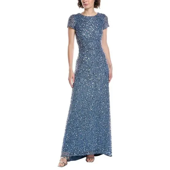 Adrianna Papell Womens Sequin Maxi Dress - Picture 1 of 3